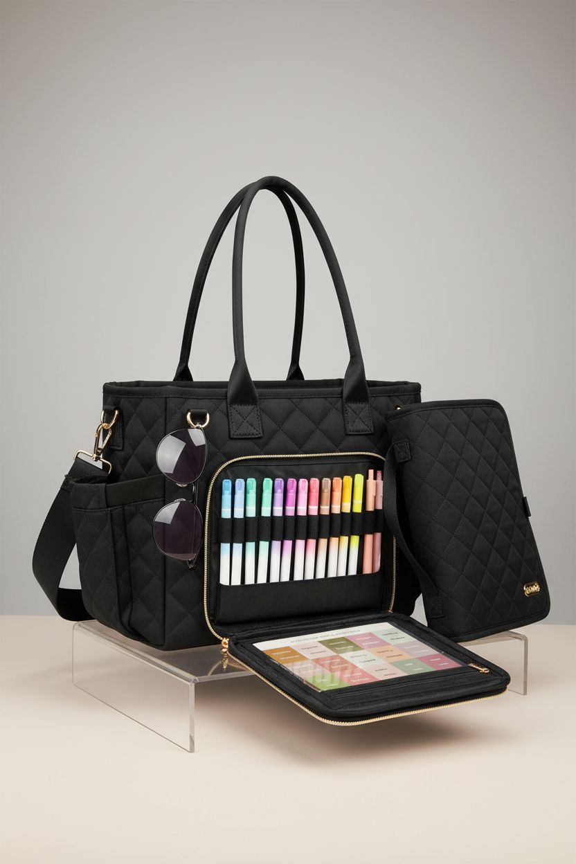 BellaHold Bible purse bag with detachable cover showcased on warm backdrop