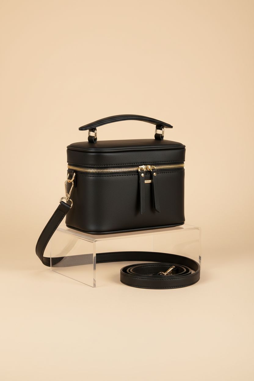 LOVEVOOK Crossbody Bag displayed on an acrylic riser with soft lighting