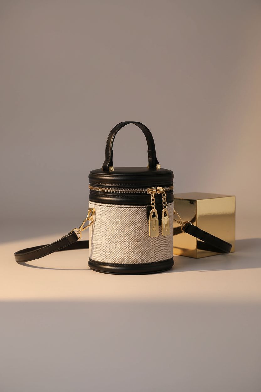 QsicTaco Retro Bucket Bag, showcasing its lightweight design and quality materials