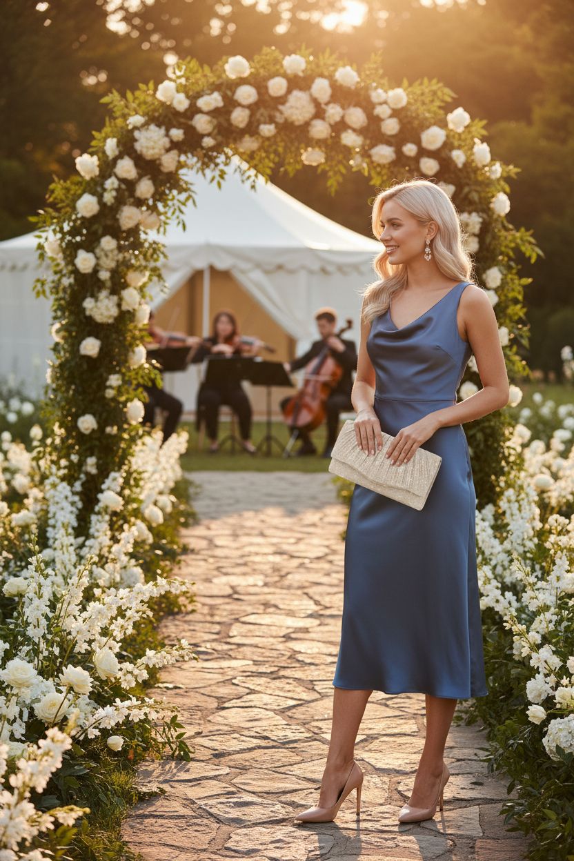 Champagne sequin clutch purse from lovyoCoCo, ideal for garden weddings and parties.