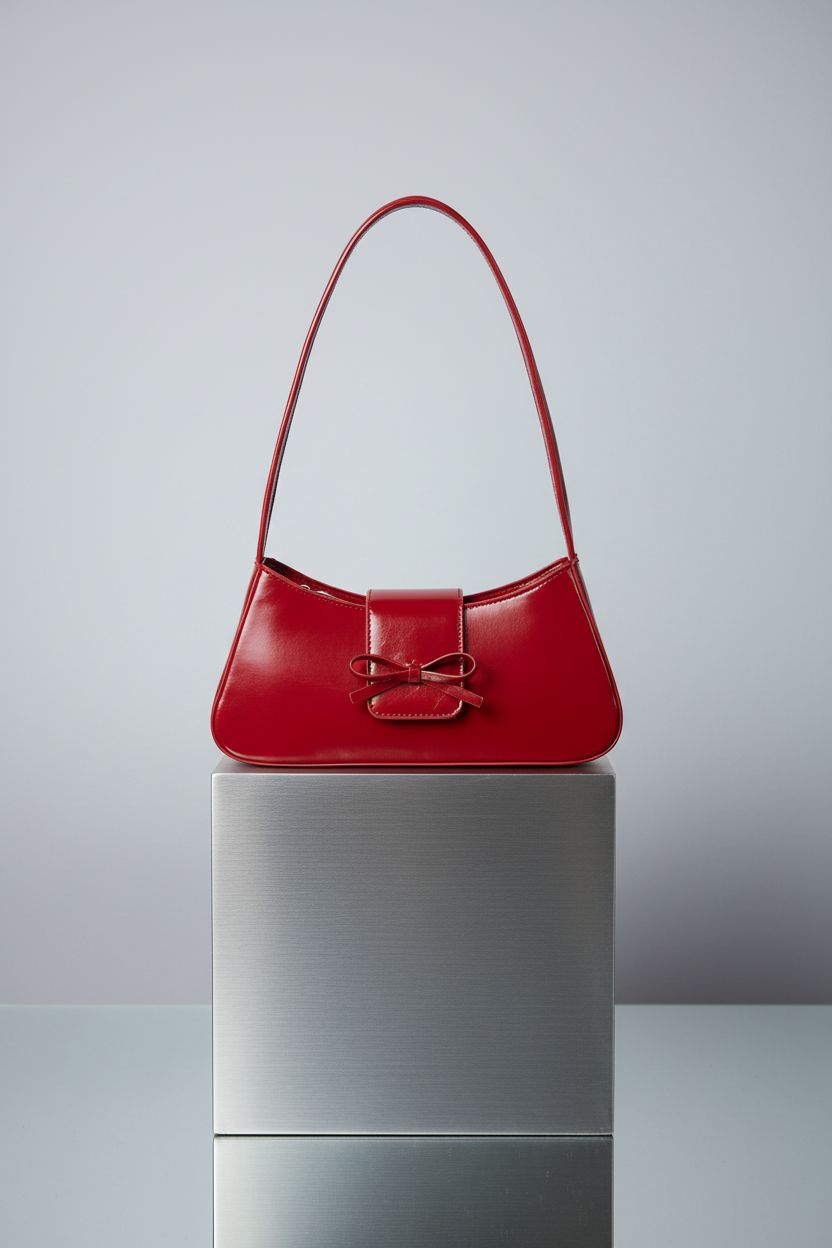 GETERUUV baddie purse showcased on a clean studio backdrop, highlighting its chic design and texture.