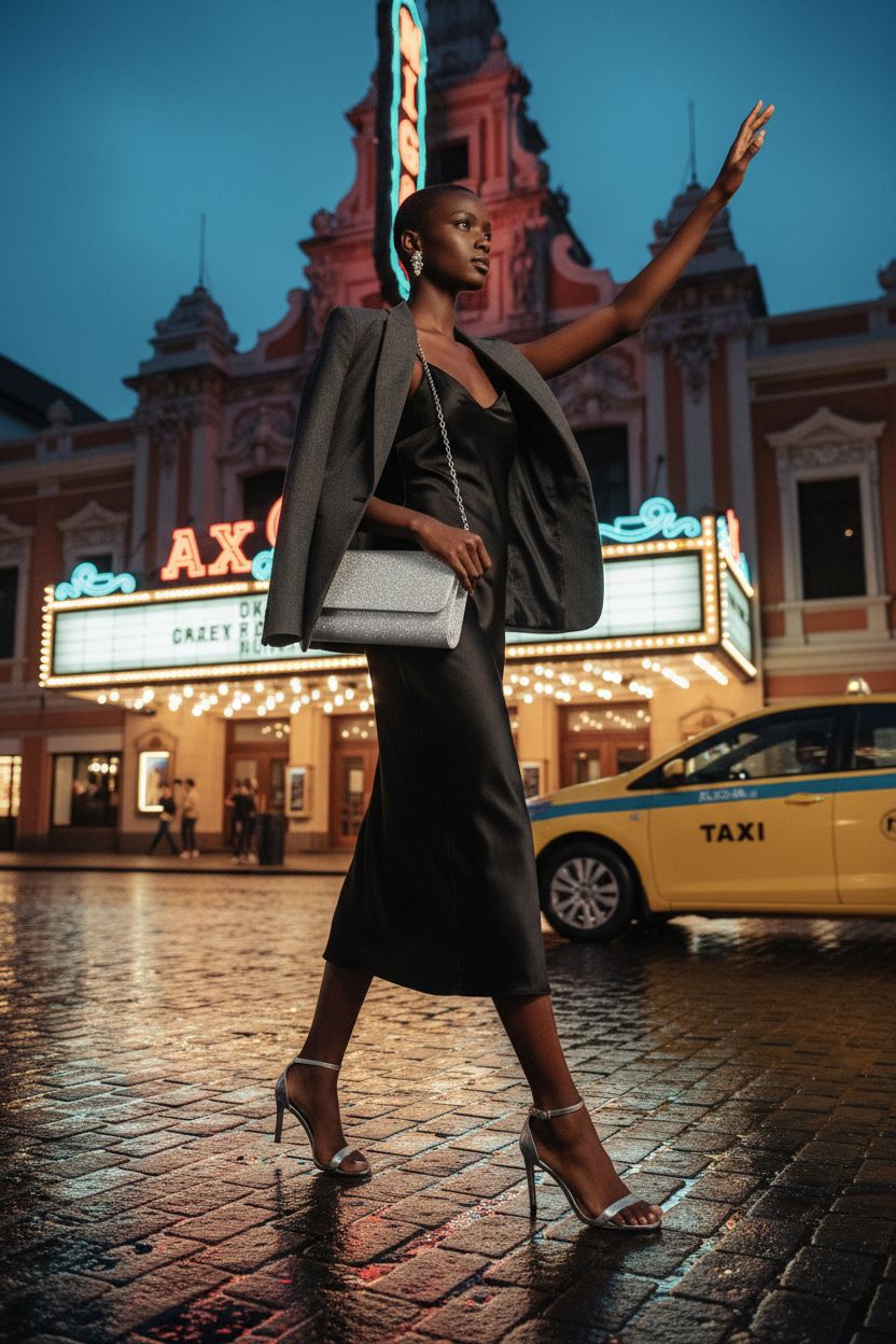 OSDUE silver evening bag clutch with sparkling glitter, perfect for parties.