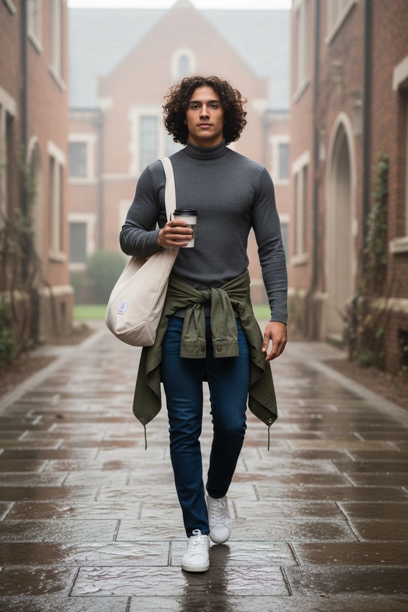 KALIDI cream white corduroy tote bag enhancing casual school outfit