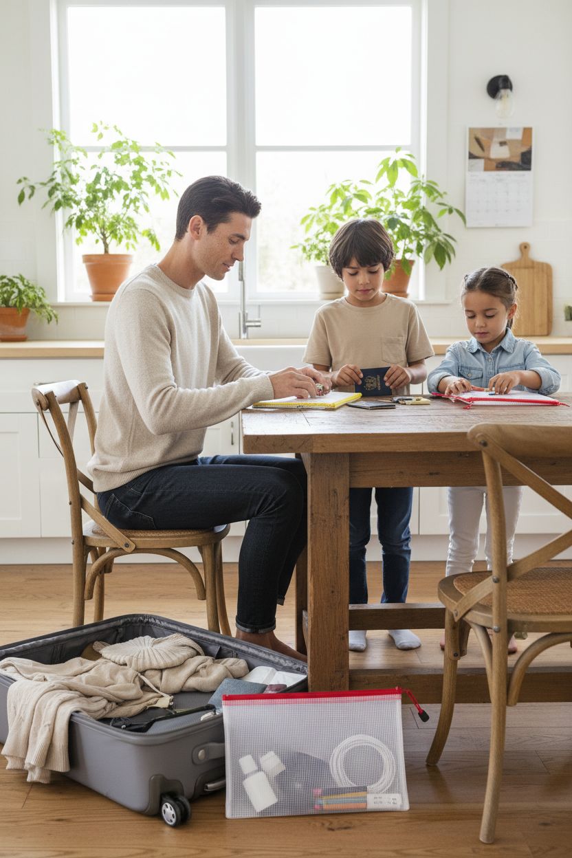 Color-coded mesh zipper pouches from UMETDO on a wooden table, organizing travel items.