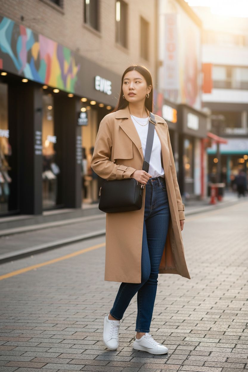 EVVE Crossbody Bag against colorful murals in arts district, perfect for casual outings