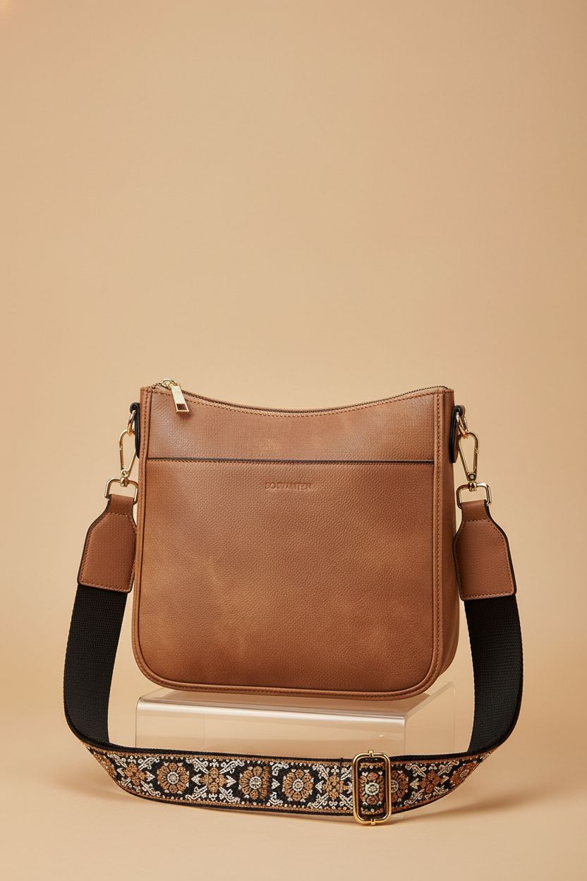 BOSTANTEN luxury vegan leather handbag on a clean studio backdrop, showcasing its design and premium materials.