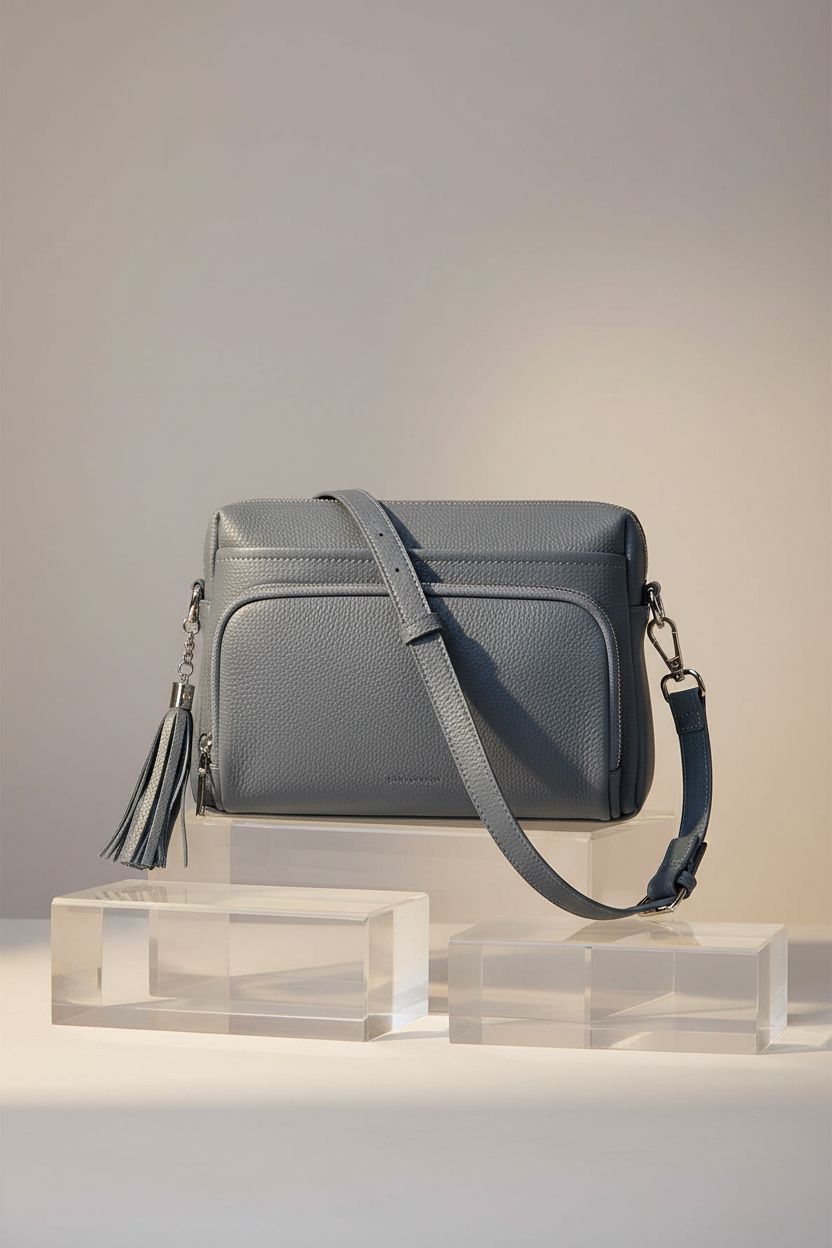 beFen small leather handbag with elegant stitching and smooth zipper, perfect for organization