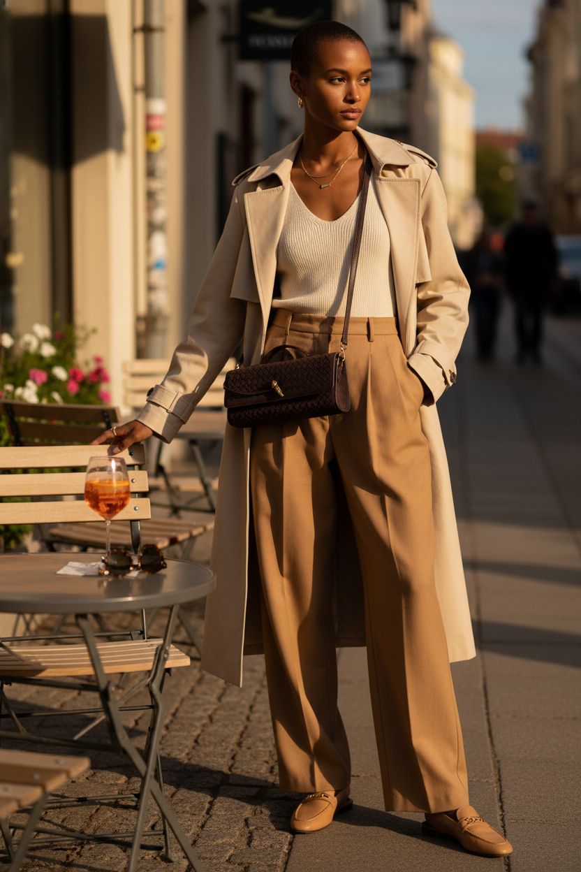 AWUXINE handmade woven leather purse in deep suede, perfect for casual outings.