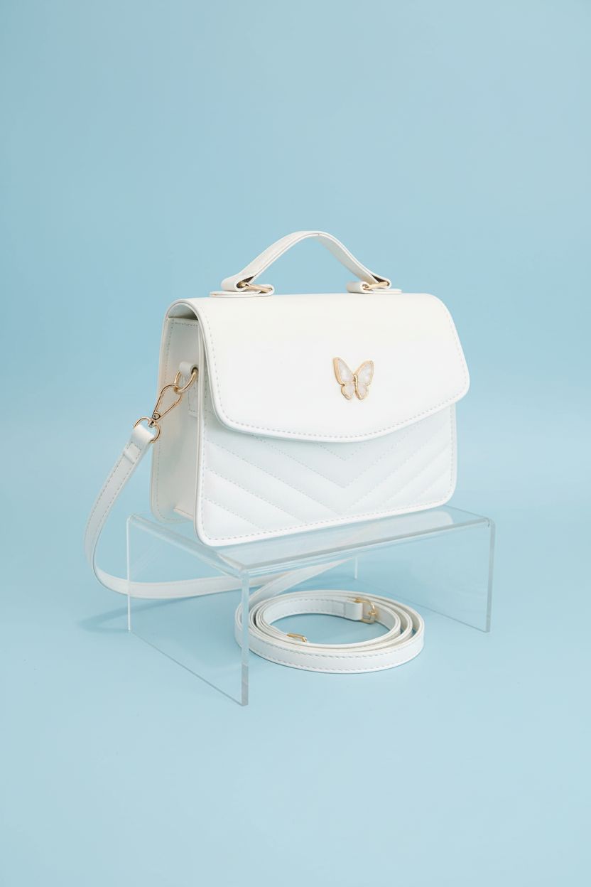 Detailed view of Floerns butterfly purse highlighting its craftsmanship and design.