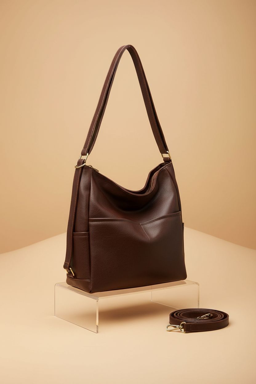 Ruvafeny convertible backpack purse on a clean studio background, highlighting its versatile design.