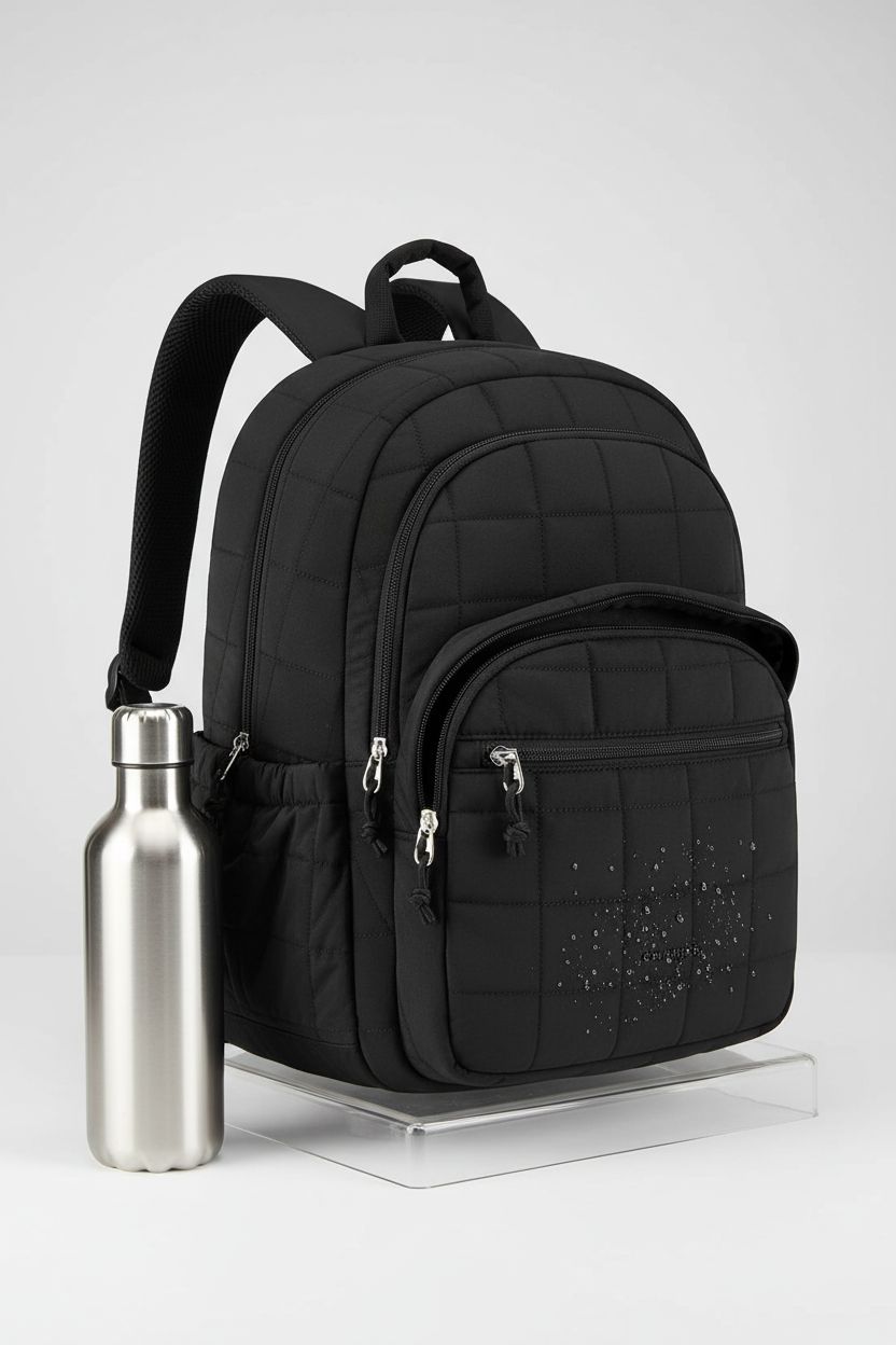 BAGSMART black backpack showcasing compartments and water resistance