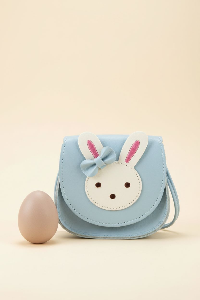 Ondeam Little Rabbit Ear Bow Purse showcasing craftsmanship and design on a studio backdrop