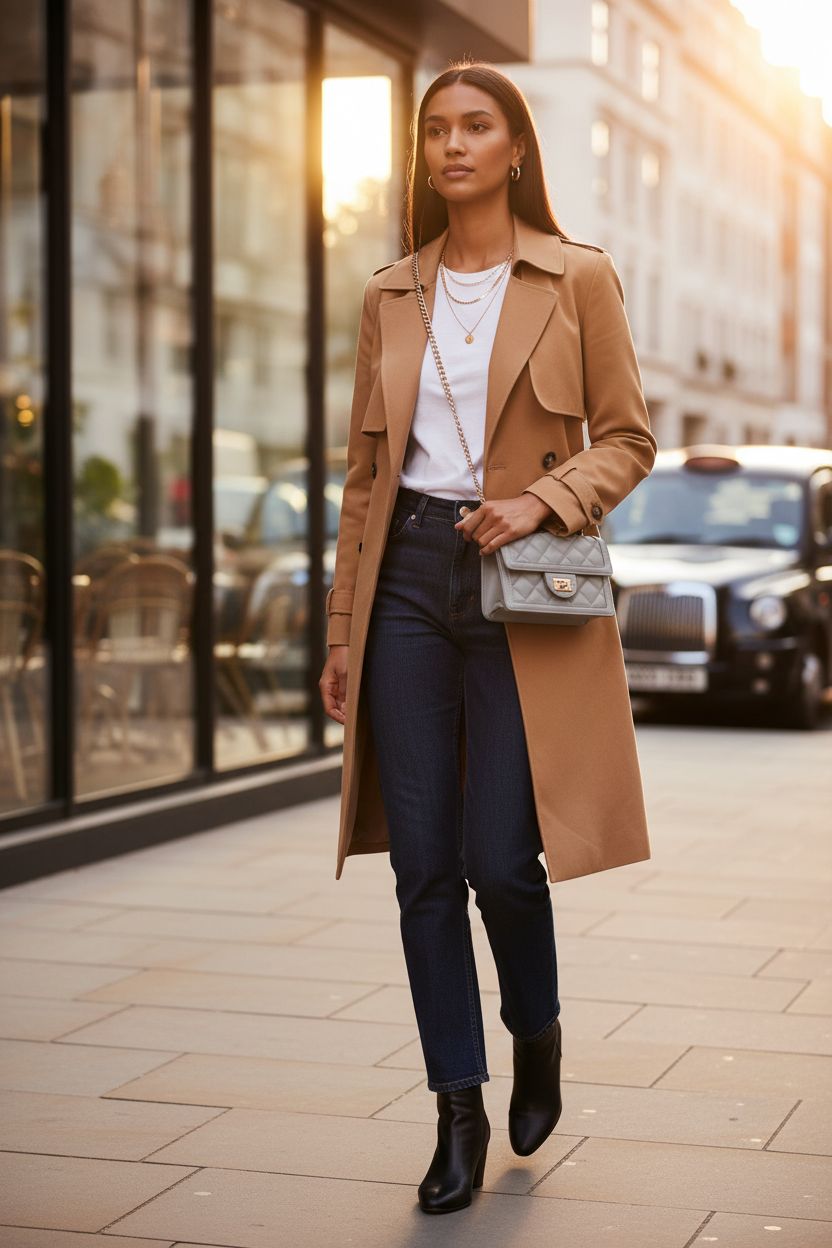 SG SUGU grey quilted crossbody bag swinging with casual outfit in urban setting