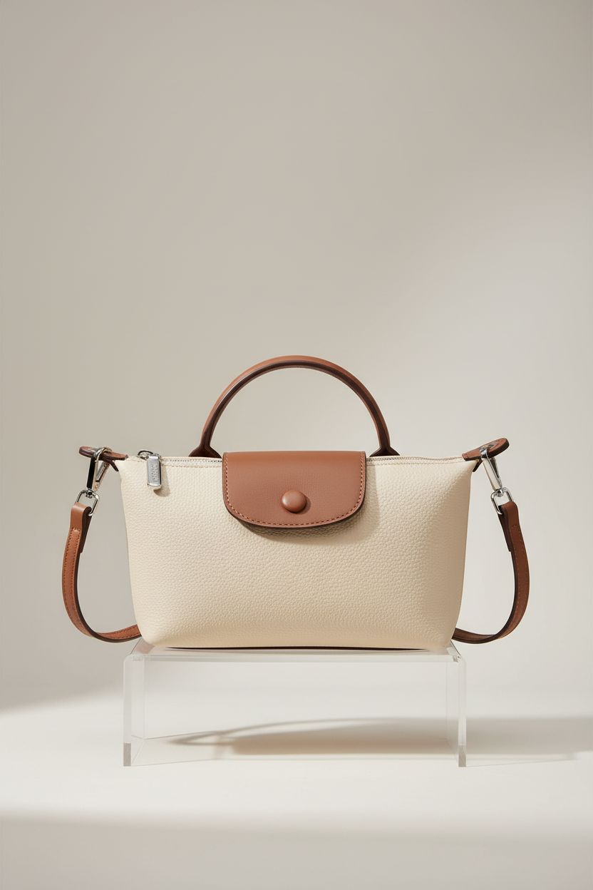 Close-up of VesaNa quilted mini crossbody bag on a clean backdrop, highlighting its craftsmanship and chic style.