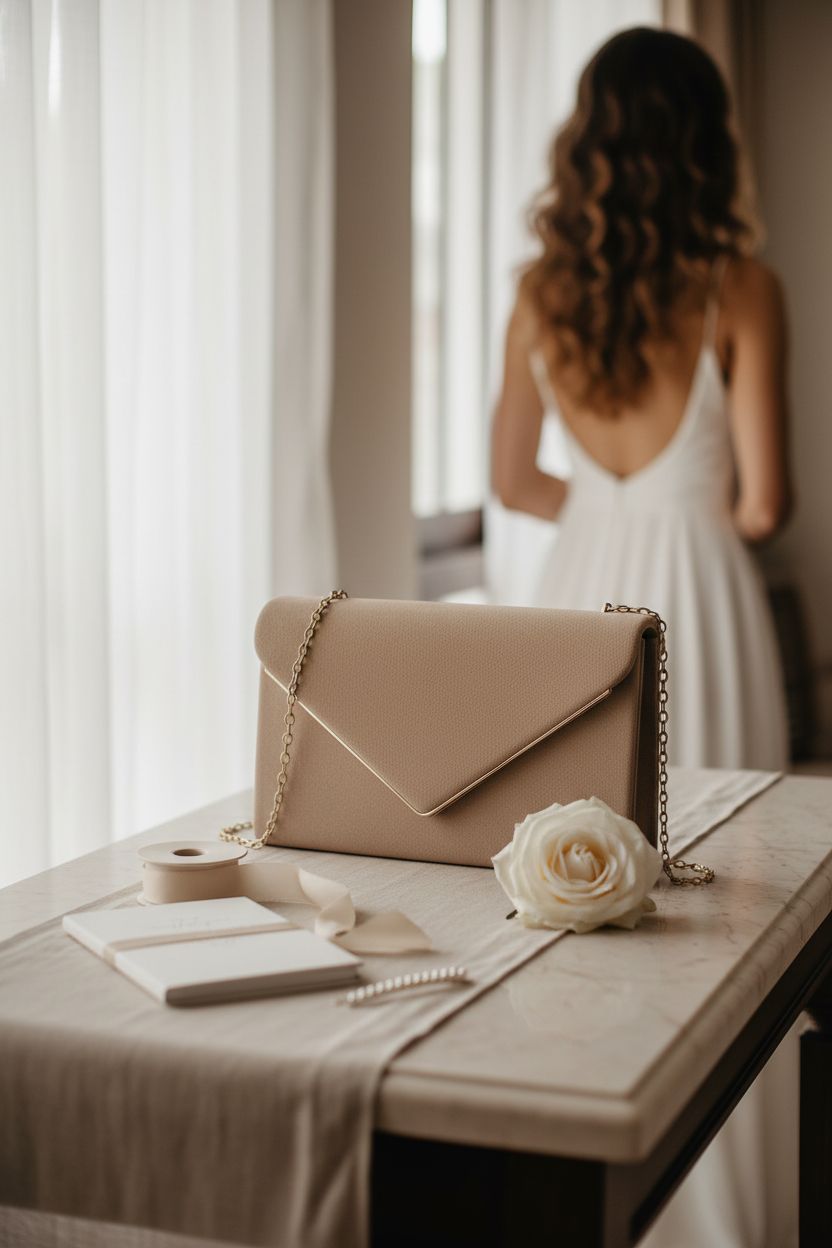 BBjinronjy wedding clutch among elegant keepsakes, perfect for special occasions