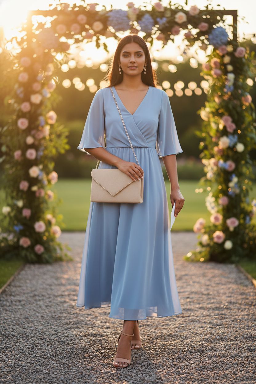 Stylish BBjinronjy taupe faux suede clutch bag for garden weddings and cocktails