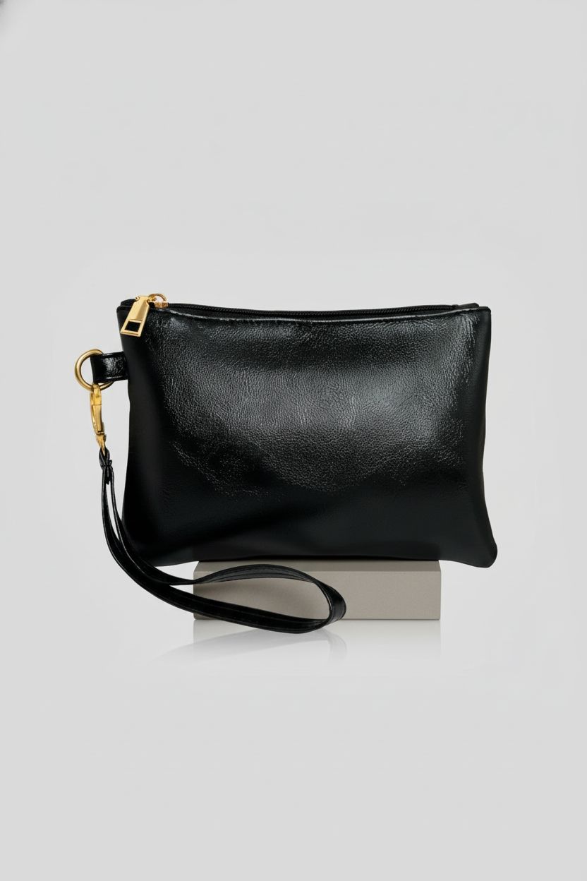 K.E.J. women's wristlet purse showcasing premium material and design