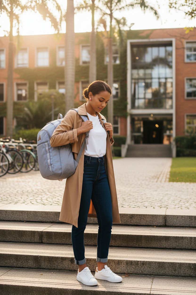 Twill grey adidas Excel Backpack worn on shoulders, ideal for students and travelers