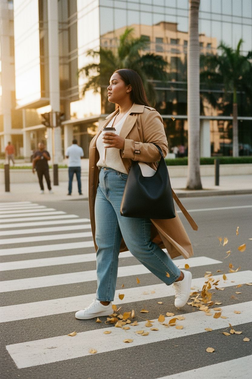 Black HOXIS hobo bag slung on shoulder during morning commute, ideal for carrying essentials like a laptop.