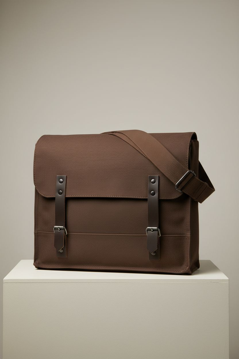 Rothco Med-Prep Canvas Bag displayed in studio, highlighting durable canvas and leather straps.