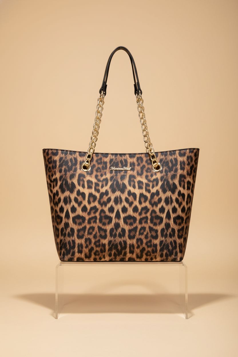 Montana West cheetah purse featured in a studio, highlighting its quality materials and trendy design.