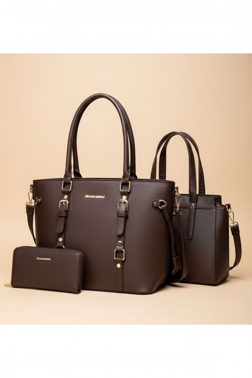 Montana West 3PCS handbags arranged for product showcase