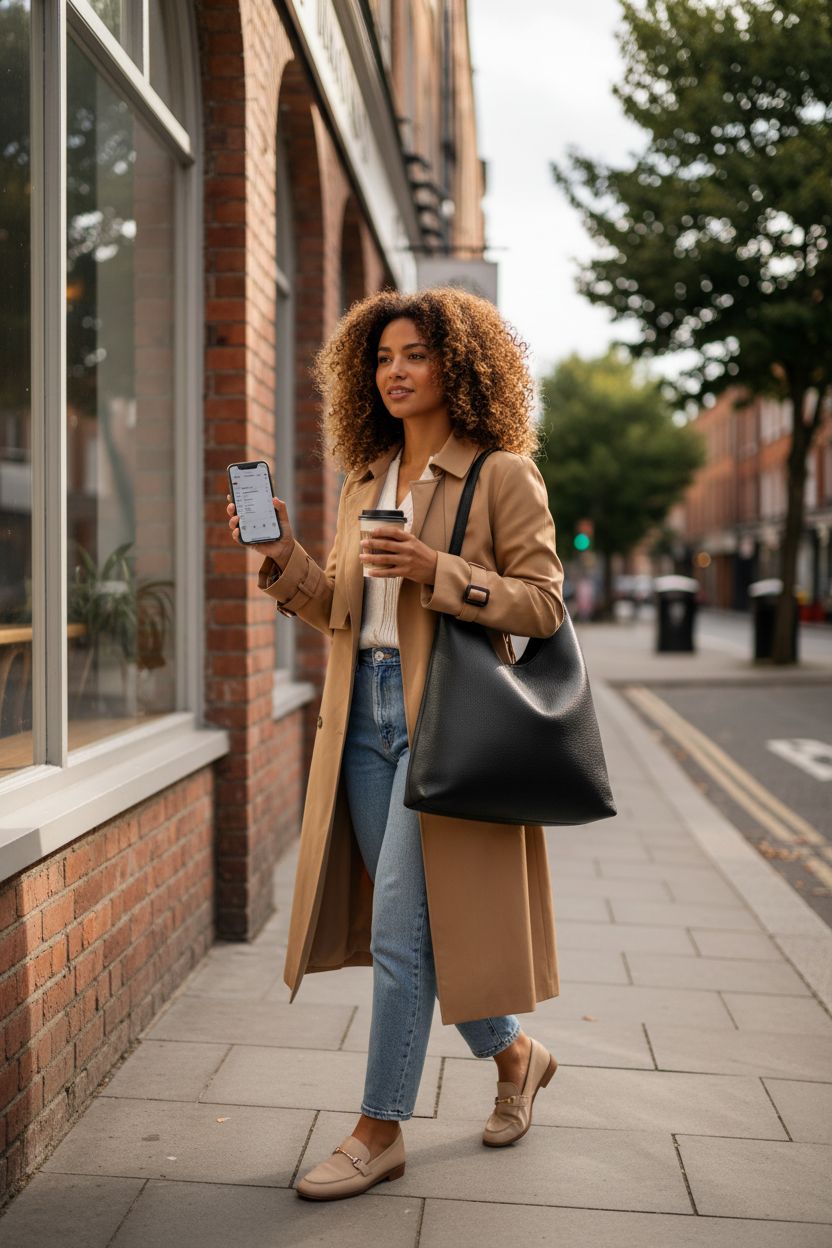 Black slouchy hobo bag by HOXIS resting on shoulder, showcasing soft vegan leather style.