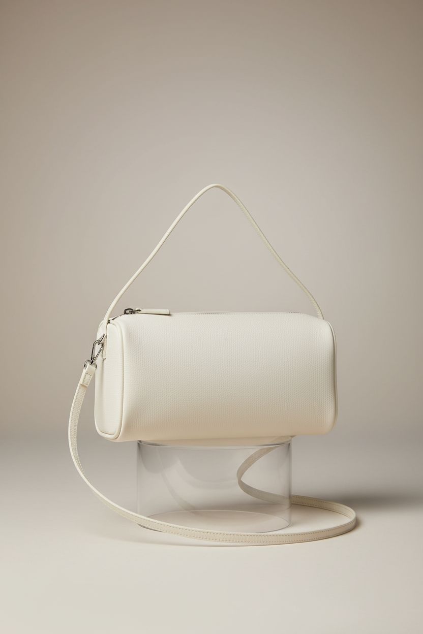 Close-up of DONNAIN premium leather crossbody purse showcasing details