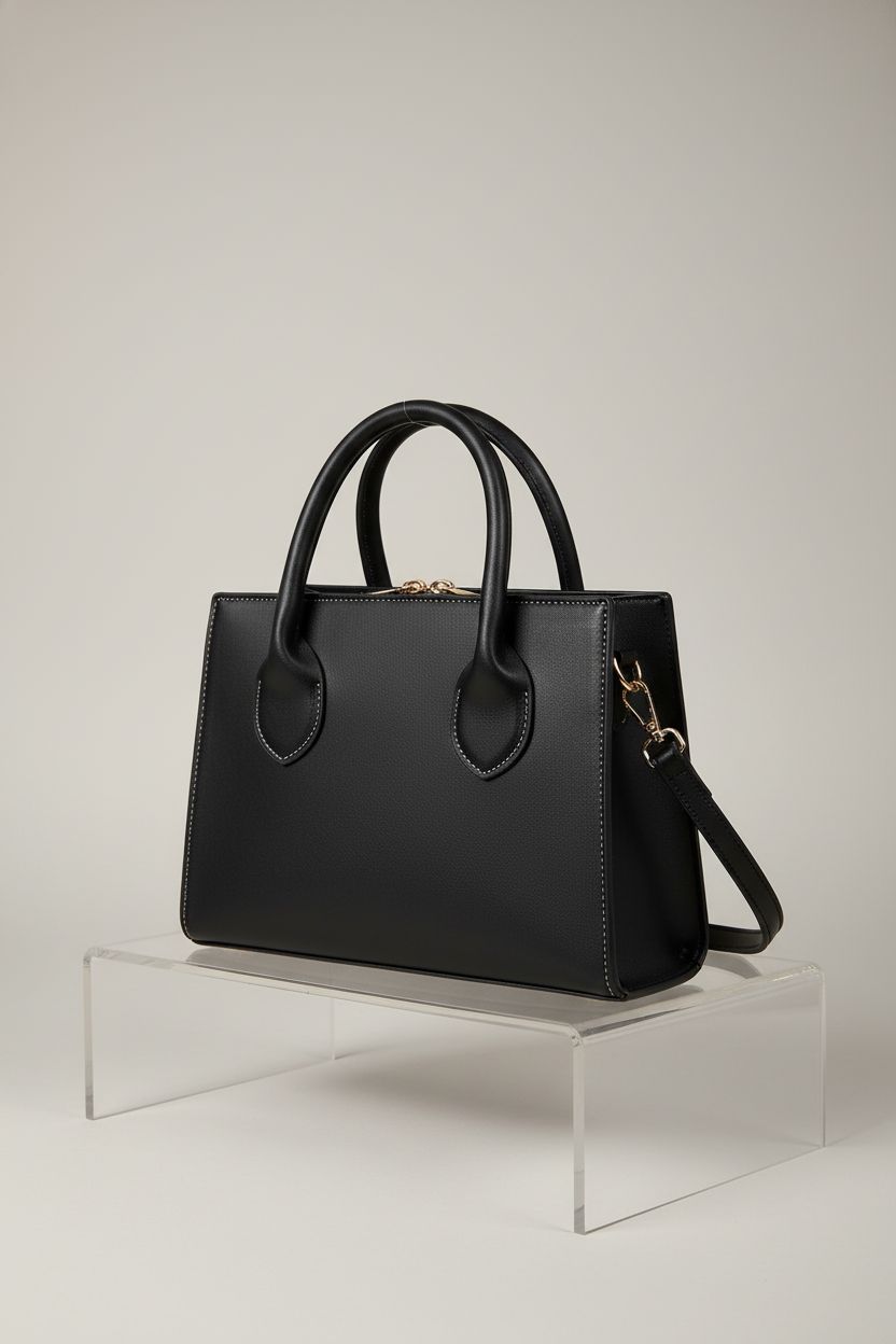GORGLITTER black square handbag showcasing quality design and features.