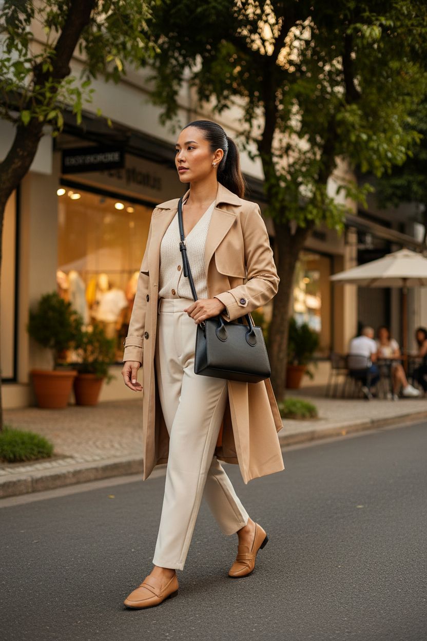 GORGLITTER black square crossbody purse styled in a vibrant street setting.