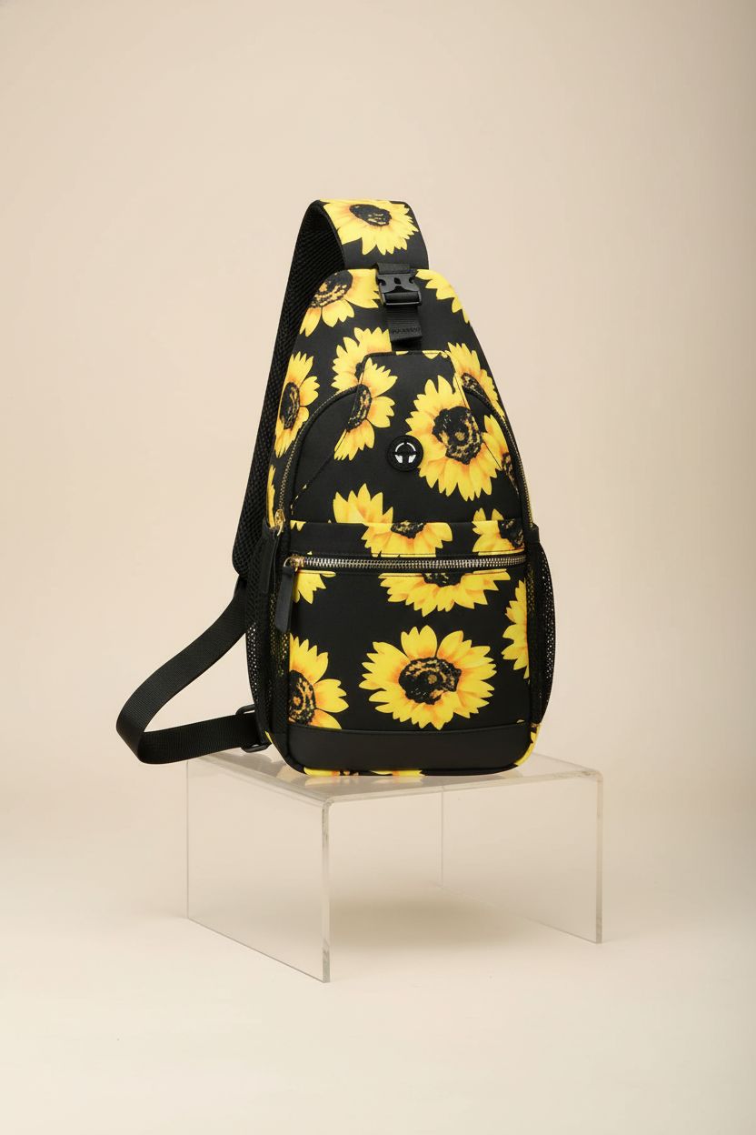 Vankor sunflower purse showcased on a clean backdrop, emphasizing its stylish design and quality.