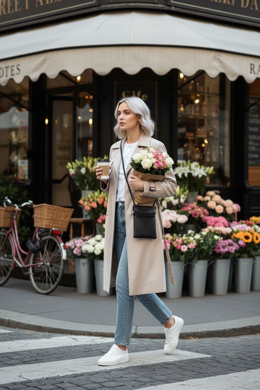 BBORGDC black PU leather tiny purse worn crossbody, ideal for hands-free outings