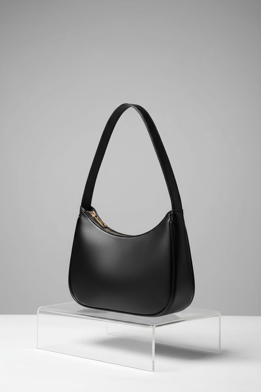 Close-up of CYHTWSDJ hobo bag on studio set, focusing on quality craftsmanship and design details.