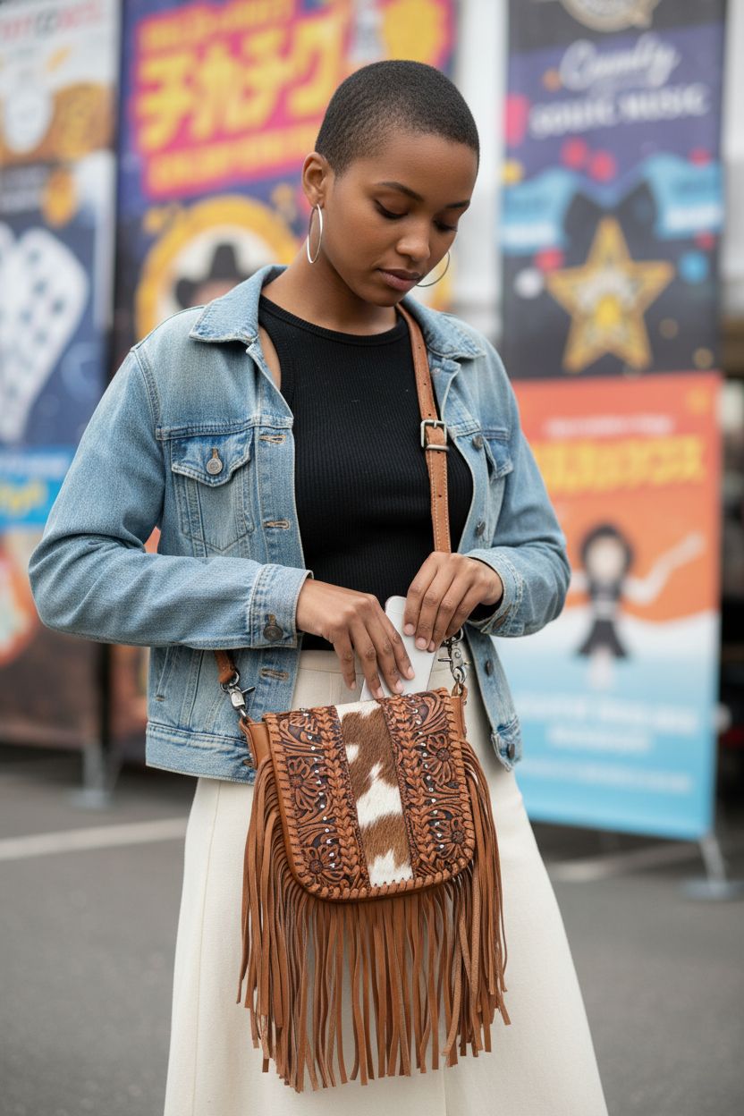 Montana West crossbody bag with magnetic flap, perfect for festivals and casual outings.