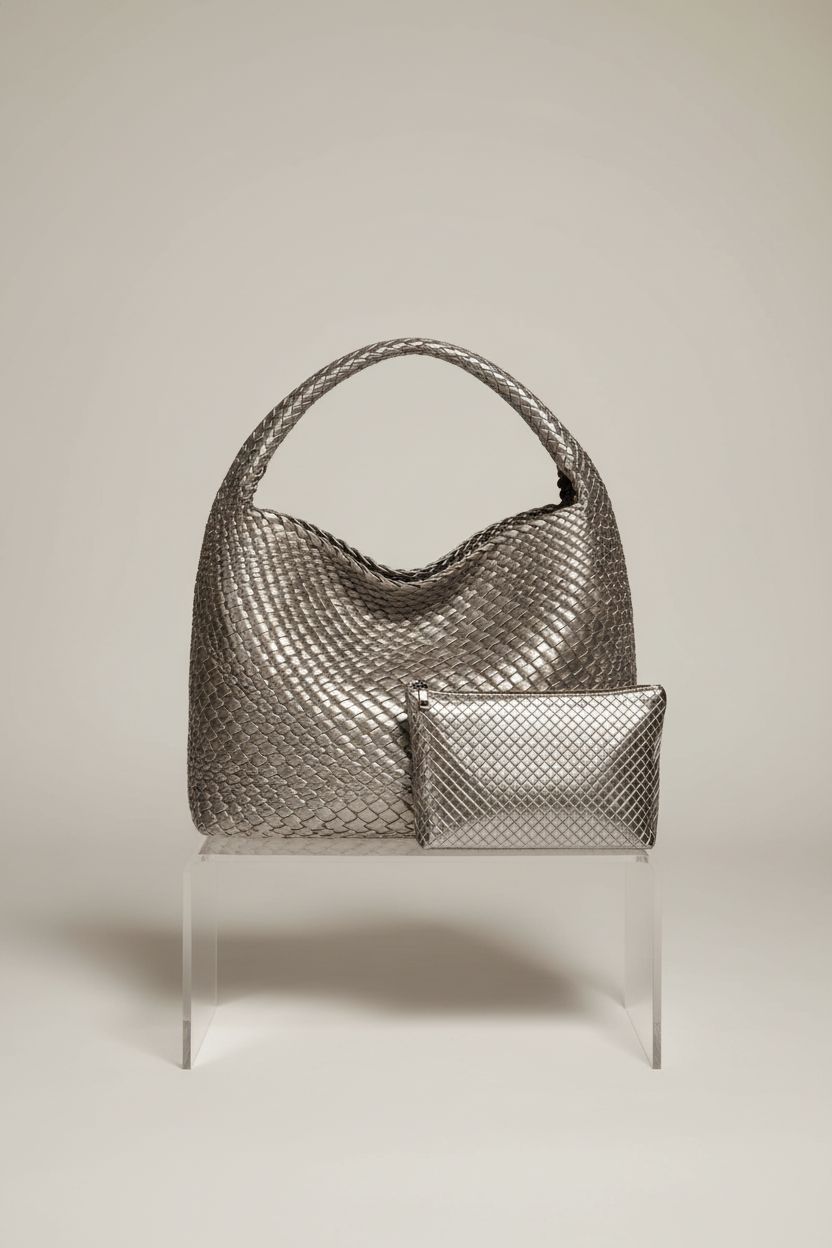 Geelyda large capacity travel handbag displayed on a studio pedestal