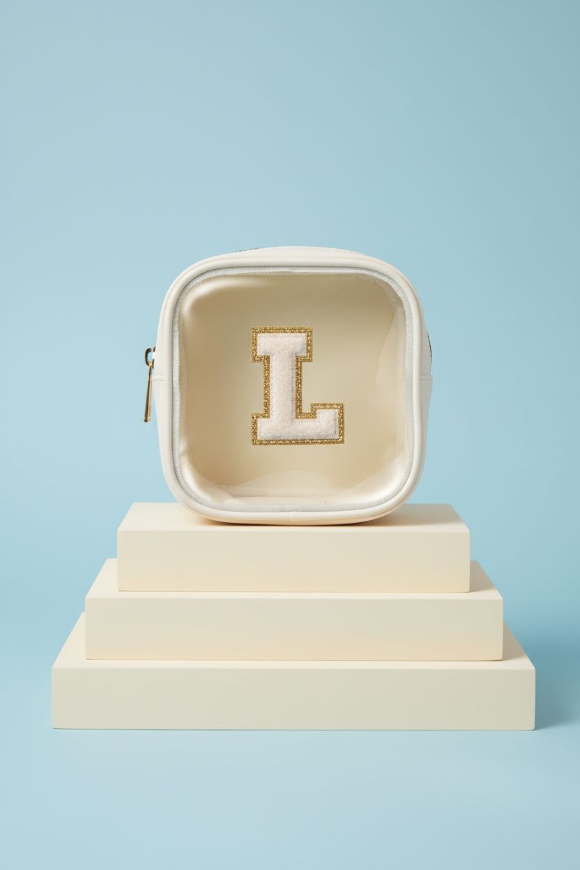 KOTORA preppy bag on a blue backdrop, highlighting its luxurious faux leather and design.