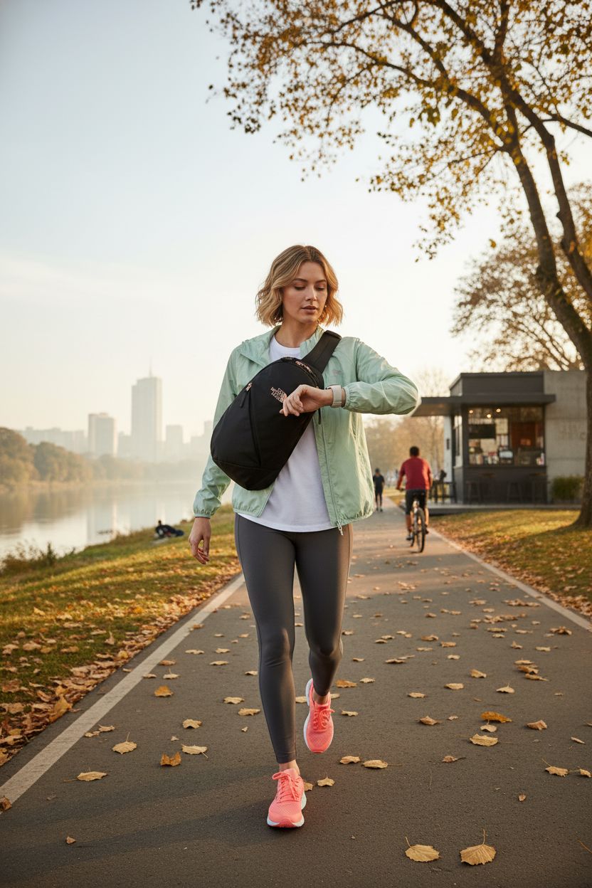 The North Face women's Isabella sling bag in TNF Black Light Heather, stylish and practical for outdoor activities.
