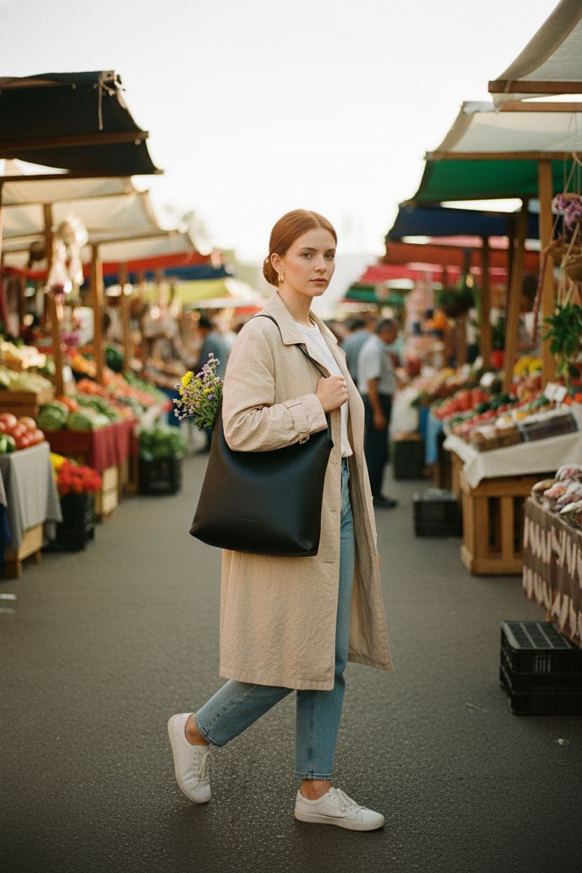 Montana West affordable hobo bag with flowers at a farmers' market