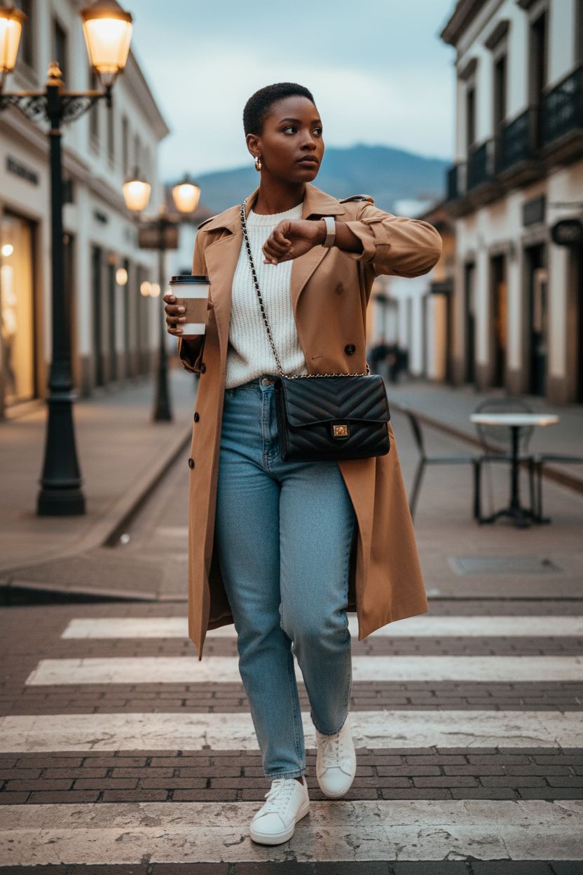 YAZEKOUS black quilted purse, ideal for hands-free convenience while shopping.