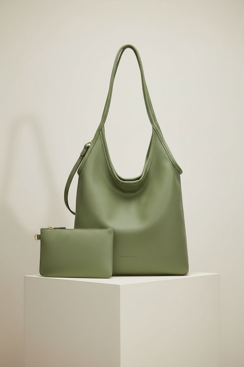 Montana West green leather hobo bag showcasing soft PU leather and details