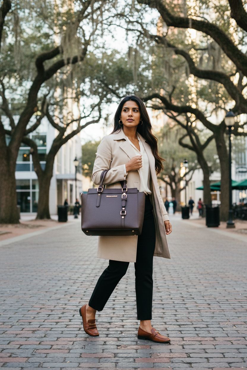Montana West chocolate brown tote bag, perfect for morning commutes and casual outings