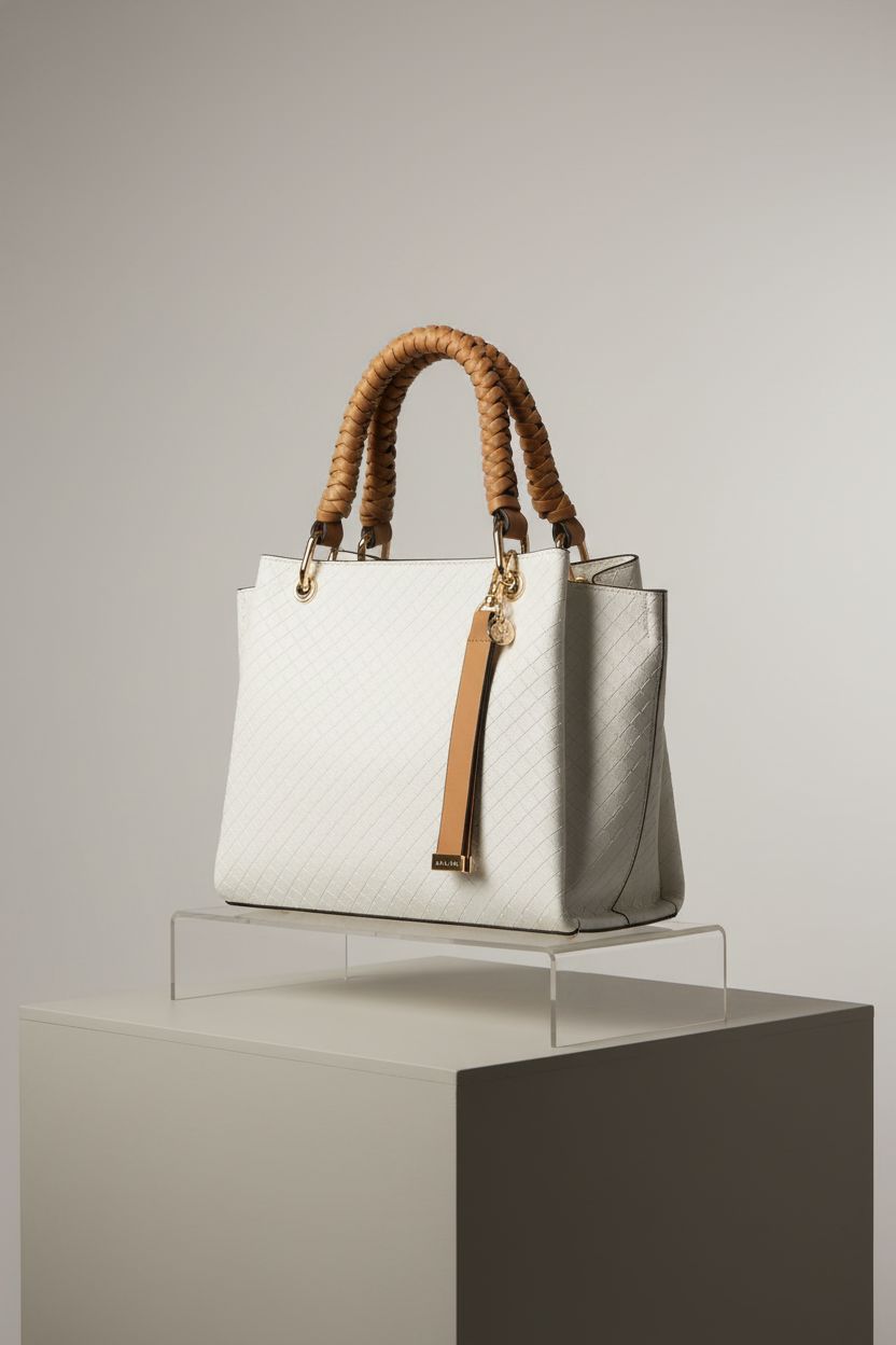 ALDO Women's Gloadithh Tote Bag in bone, highlighting its luxurious texture and design.