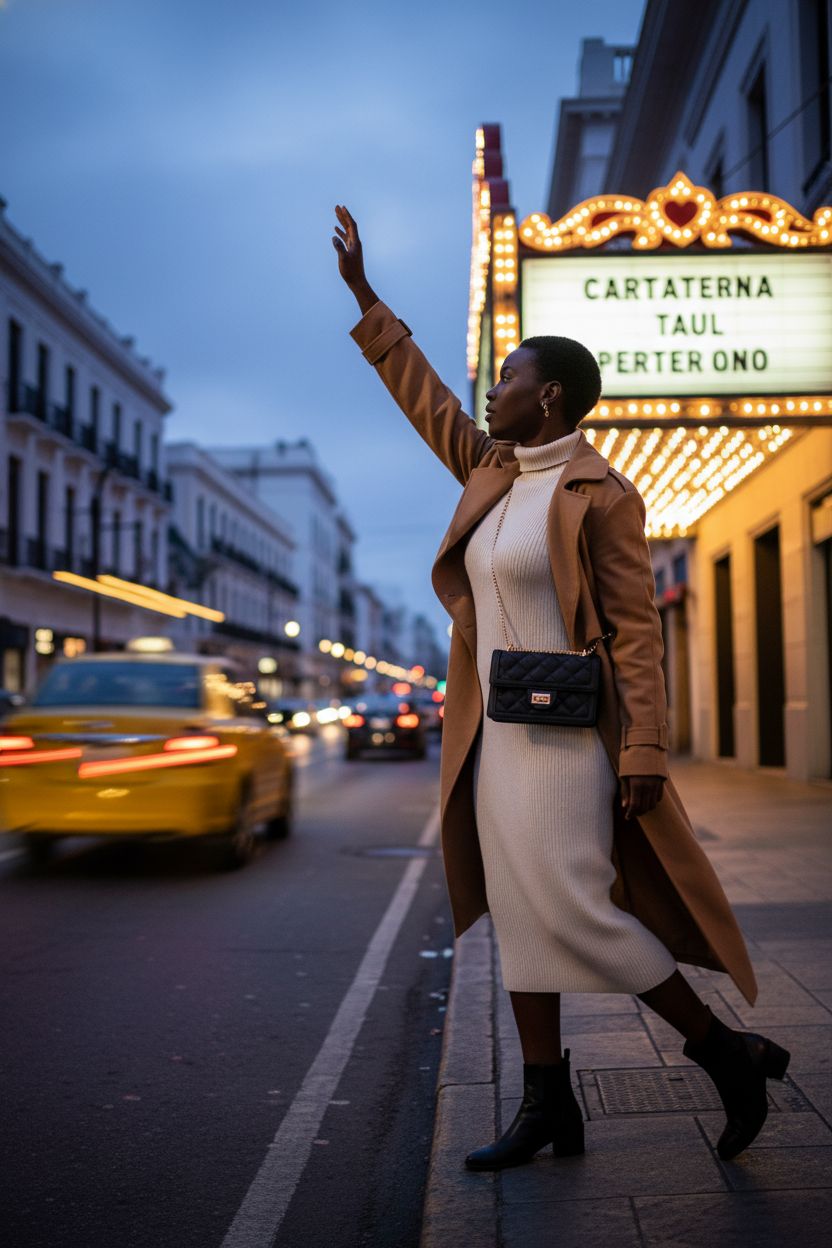 Trendy SG SUGU small black purse with gold chain, ideal for evening outings