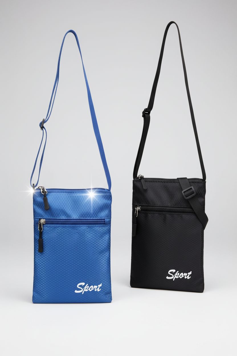 Two DraCra pouch bags on a light gray backdrop, highlighting colors and compact design for daily use.