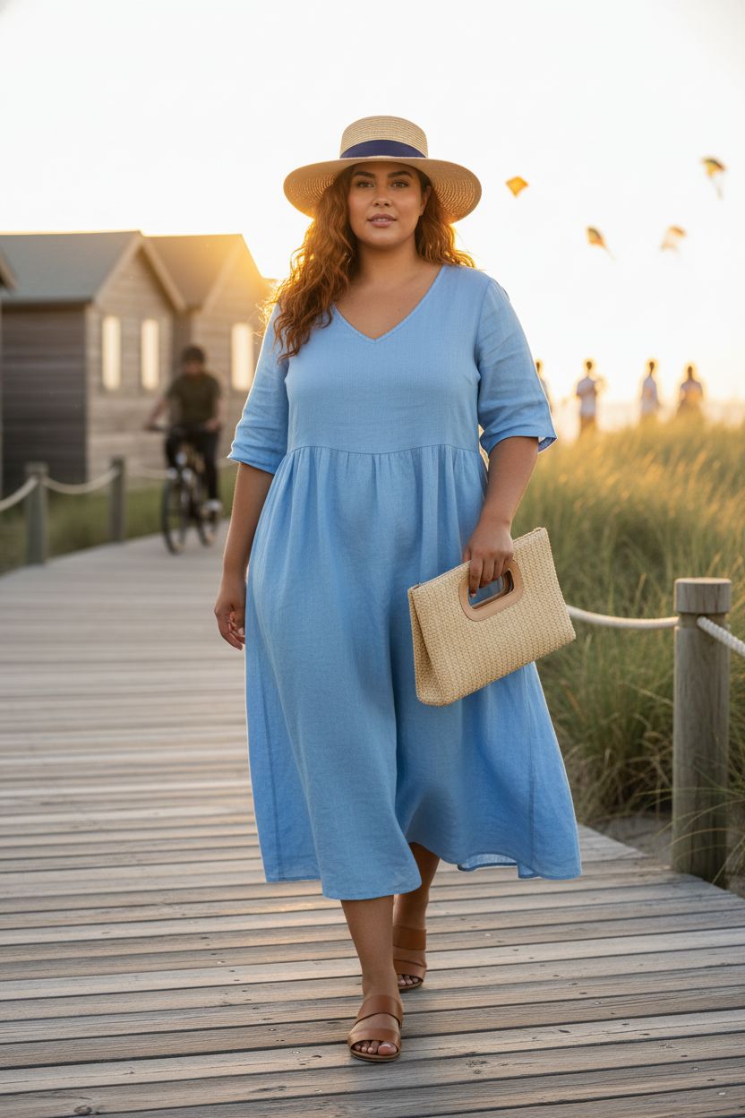 Kseymeir summer straw purse against a beachy backdrop, perfect for warm evenings.