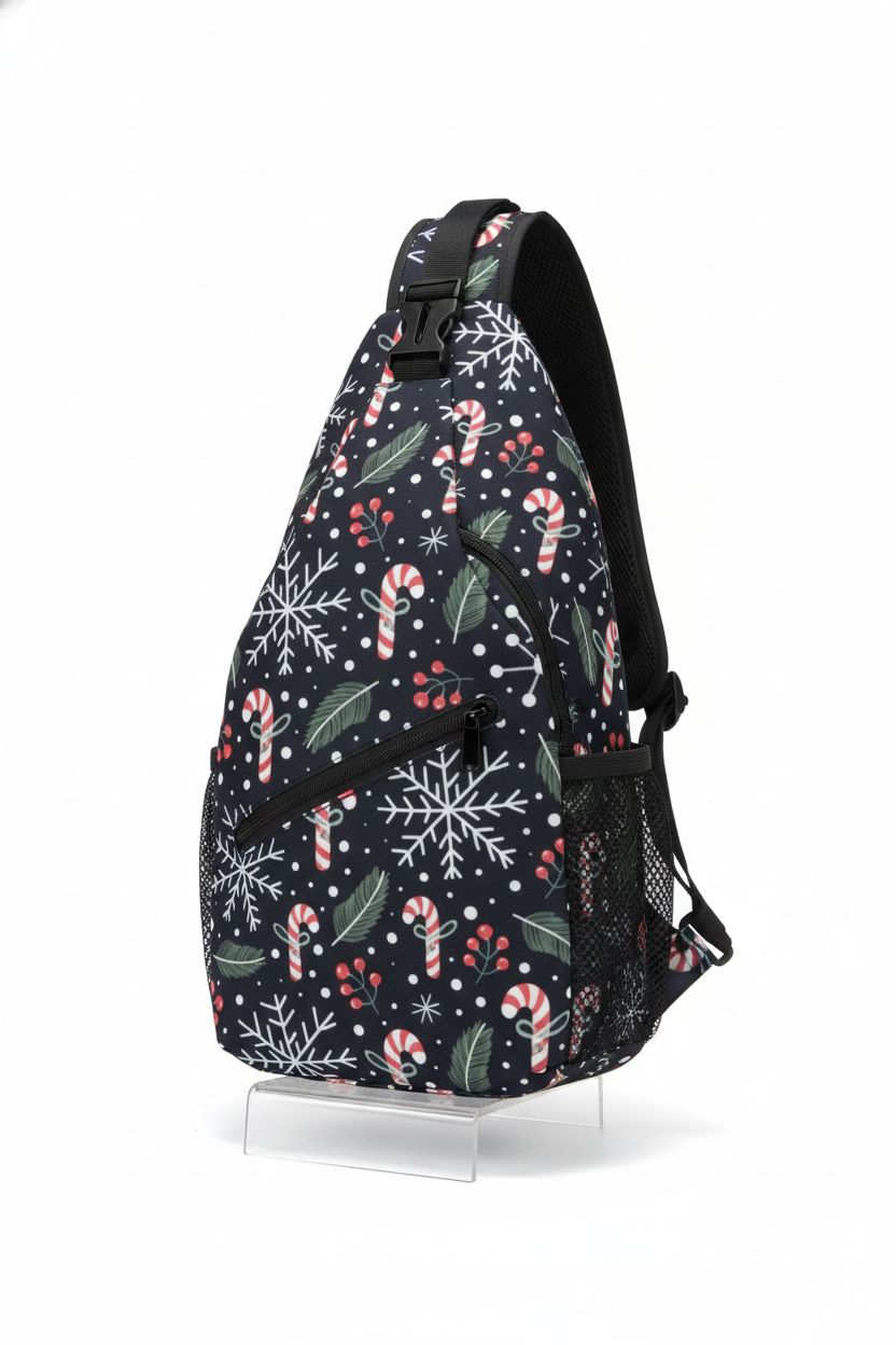 Krirteh Christmas Crossbody Sling Bag showcasing design and quality on white background.