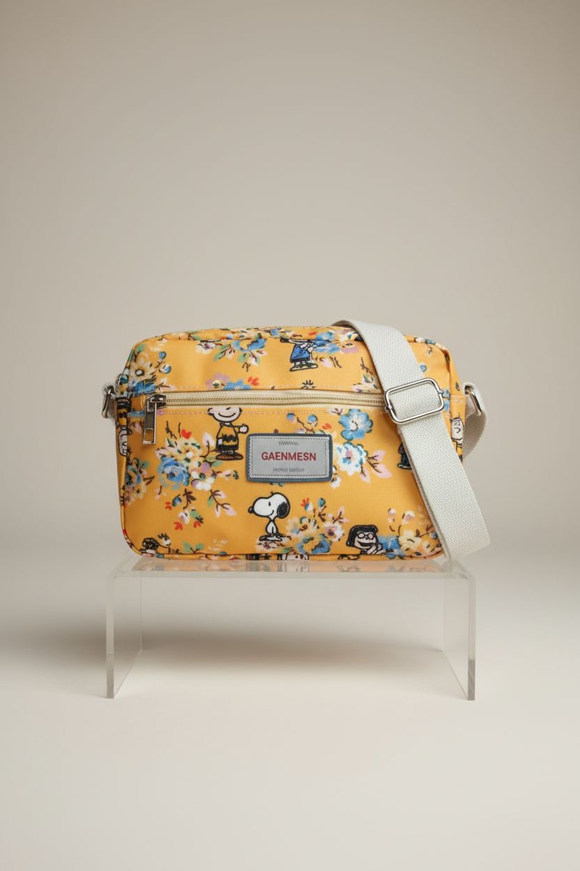 Product shot of GAENMESN crossbody bag highlighting its elegant design and textures.