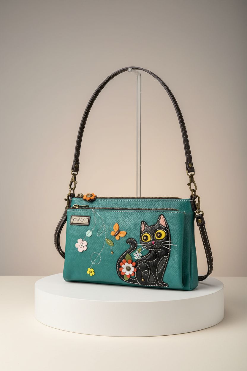 CHALA cat crossbody bag showcasing premium craftsmanship and design details