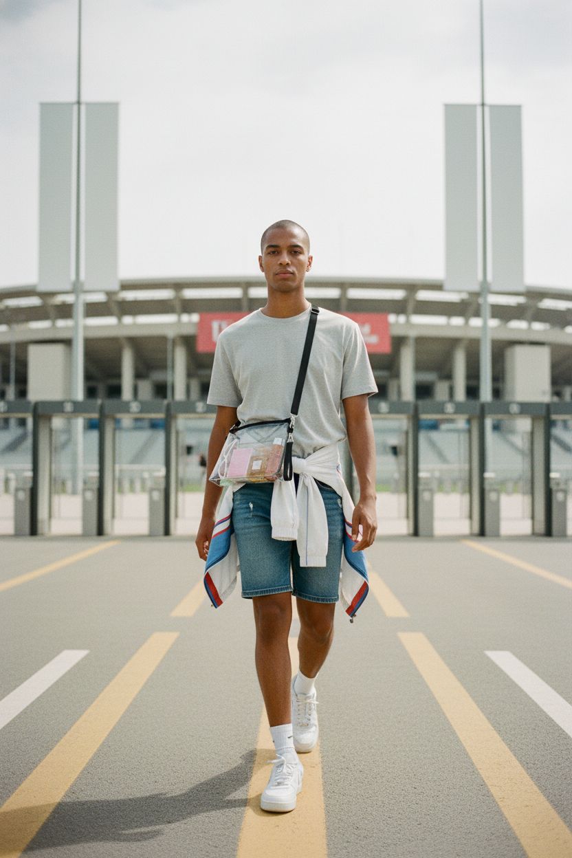 Bagenius clear crossbody purse perfect for game day, showcasing its stylish design.