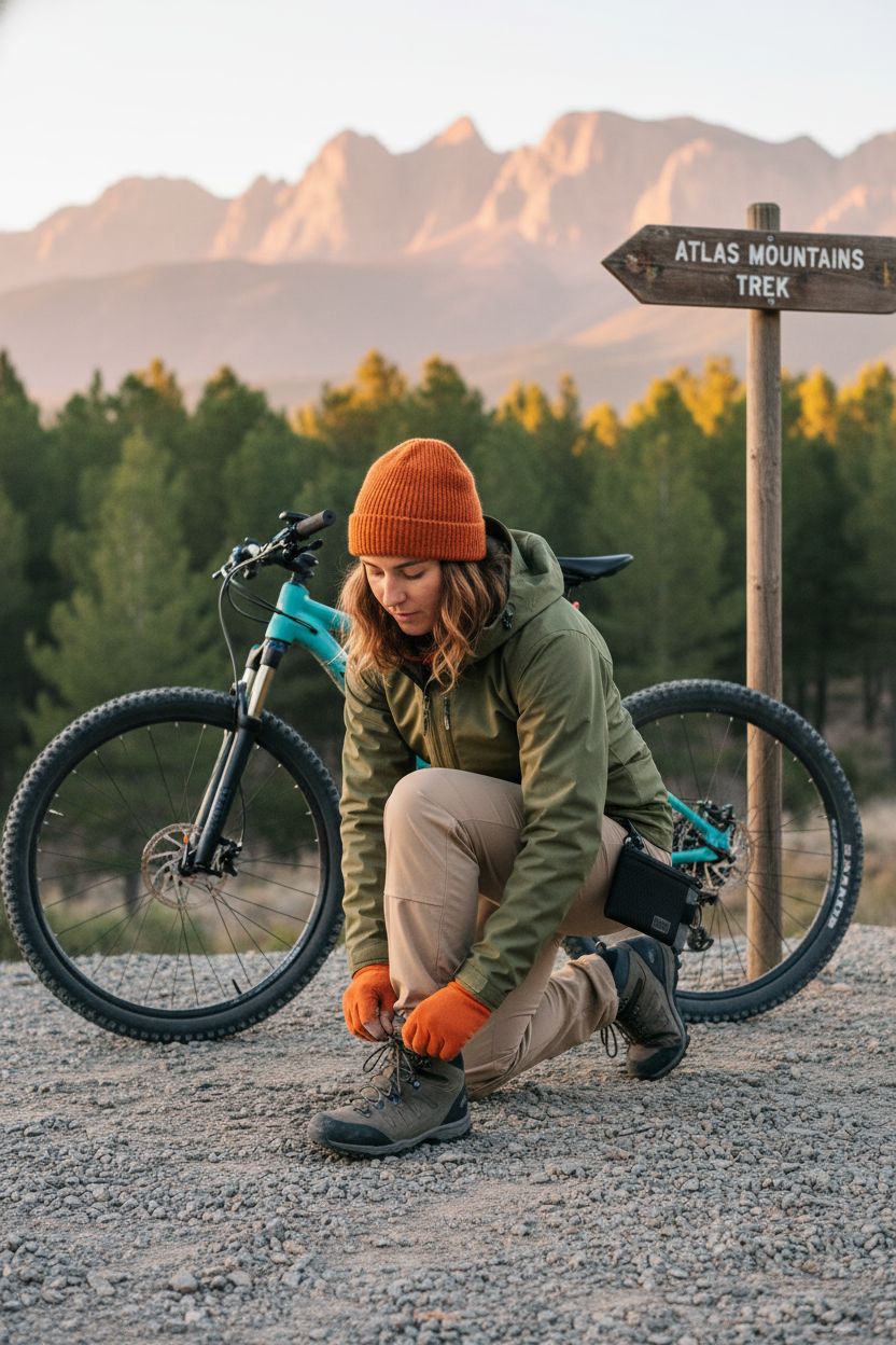 Chums Surfshorts Wallet attached to a belt loop in the outdoors, ideal for active lifestyles and adventures.